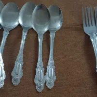 قاشق وچنگال.لیوان استیل ‌.چرخگوشت