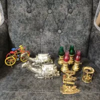 برنجی برنزی مجسمه دکوری ظروف آشپزخانه جاجواهرات|کلکسیون اشیاء عتیقه|تهران, افسریه جنوبی|دیوار