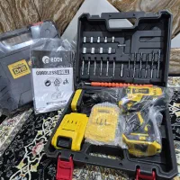 دریل پیچ بند شارژی 18 ولت ادون با لوازم|ابزارآلات|اهواز, کوی علوی|دیوار