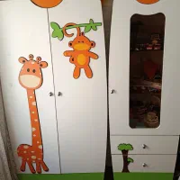 سرویس کامل کمد و تخت سیسمونی کودک