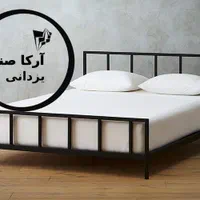 تخت خواب فلزی دونفره مدل راسا تشک تخت ( آرکا صنعت)