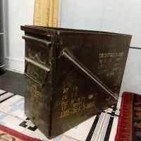جعبه آچار آمریکا آمریکایی اصل قدیمی عتیقه فلزی