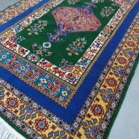 فرش دستباف (بساک) نقشه قشقایی ۳ متری کرک ابریشم|فرش|مشکین‌دشت, |دیوار