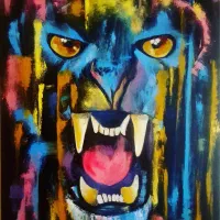 تابلو انتزاعی رنگ و روغن