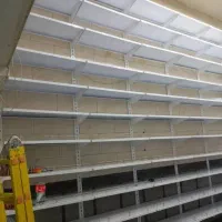 قفسه کفی سفید با حفاظ استیل