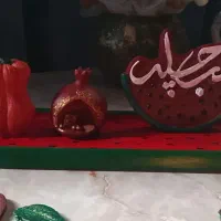 شمع یلدایی و سازهای سنگی|صنایع دستی و سایر لوازم تزئینی|پاکدشت, پارچین|دیوار