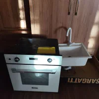 فربرقی توکار وسینک سفید صفرکار|اجاق گاز و لوازم برقی پخت‌وپز|کرمان, |دیوار