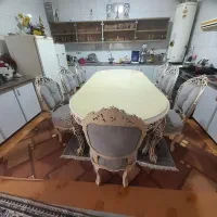 مبل سلطنتی ۸ نفره همراه با میز ناهار خوری ۸ نفره