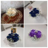 گل روبانی دسته گل و باکس و باکس پول|گل مصنوعی|اراک, |دیوار