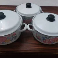قابلمه لعابی ترک با طرح گل زیبا تمیز