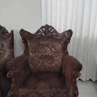 مبل ۹ نفره کلاسیک با چوب گردو