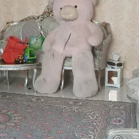 خرس ۱ونیم متری صورتی کم رنگ