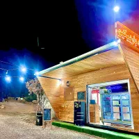 باربیکیو کباب غذا در بام سبز