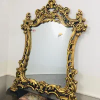 اینه کنسول ورق طلا (اصل)|بوفه، ویترین، کنسول|کاشان, بهشتی|دیوار