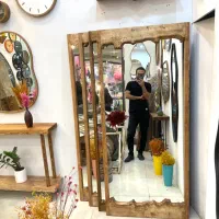 آینه قدی چوبی