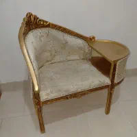 میز تلفن چوبی