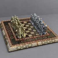 تخته نرد و شطرنج خاتم کاری