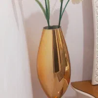 گلدان جام بزرگ همراه گل