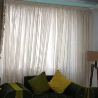 پرده حریر به همراه آستر