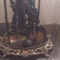 جلو شومینه آنتیک برنز اصل