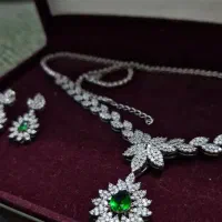 نقره/نیم ست نقره/گردنبند و گوشواره نقره|جواهرات|مشهد, هفده شهریور|دیوار