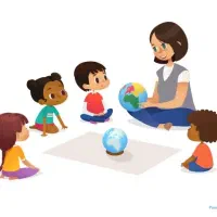 مربی زبان و خدمه مهدکودک