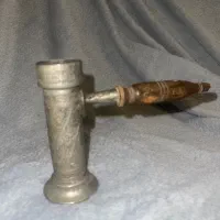 دودکش سماور زغالی نقره ۱۰۰ ساله قلم کاری دست