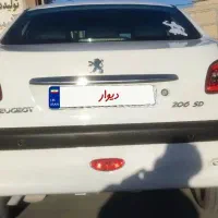 پژو 206 SD V8 مدل 93، کاپوت رنگ فقط