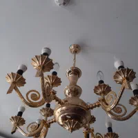 لوستر ۱۲ شاخه طلایی