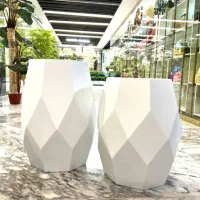 گلدان فایبر گلاس بزرگ|گل و گیاه طبیعی|رباطکریم, رباطکریم|دیوار