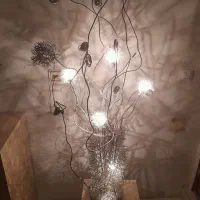 شب خواب گل وگلدان فلزی