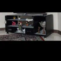 میز ال سی دی تلفیقی از شیشه و هایگلاس|میز تلویزیون|اصفهان, دستگرده|دیوار
