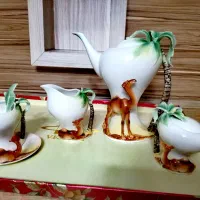 سرویس چای خوری وارداتی طرح نخل و شتر