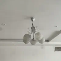 دو عدد لوستر حبابی