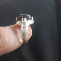 انگشتر نقره عقیق مشکی