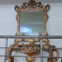 آینه و میز|بوفه، ویترین، کنسول|میانه, |دیوار