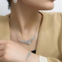 سرویس جواهر تمام نقره مدل گلستان عین طلا شیک|بدلیجات|تبریز, |دیوار