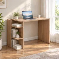 میز مطالعه وکتابخانه‌دار (تمام MDF
