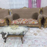 مبل ده نفره همراه با سه جلو مبلی