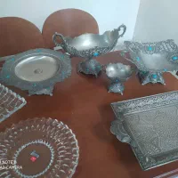 سرویس پیوتر اصلی و ظروف کریستال خارجی