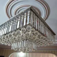 لوستر گوی دار کریستالی