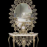 اینه وشمعدان کاملا نو