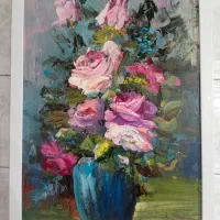 تابلو نقاشی گلدان