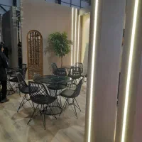 میز و صندلی فایبرگلاس دولایه