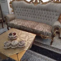 مبلمان سلطنتی با سه عدد میز عسلی