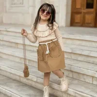 بلوز دامن تک گل