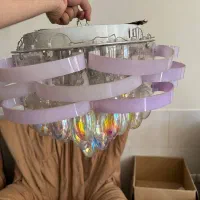 لوستر کریستالی ریموت دار