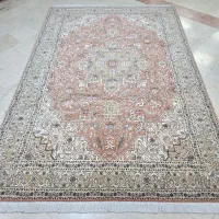 فرش هریس تبریز رنگ مسی / مشکی / پیازی