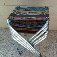 صندلی چهارپایه فلزی تاشو