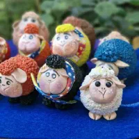 مجسمه گوسفند و مگنت فانتزی